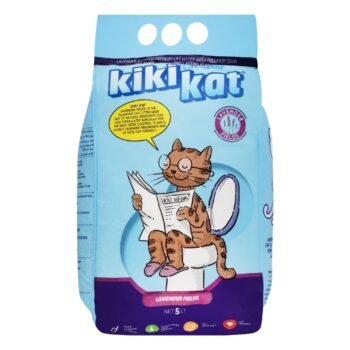 Kiki Kat White Bentonite Clumping Cat Litter Lavender Field Scent, 5 L