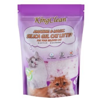King Clean Amazing & Magic Eco-Friendly Silica Gel Cat Litter Lavender Scent, 3.8 L