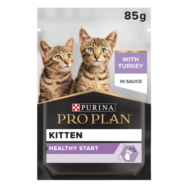 Purina Pro Plan Wet Food with Turkey in Sauce for Kittens, 85 g