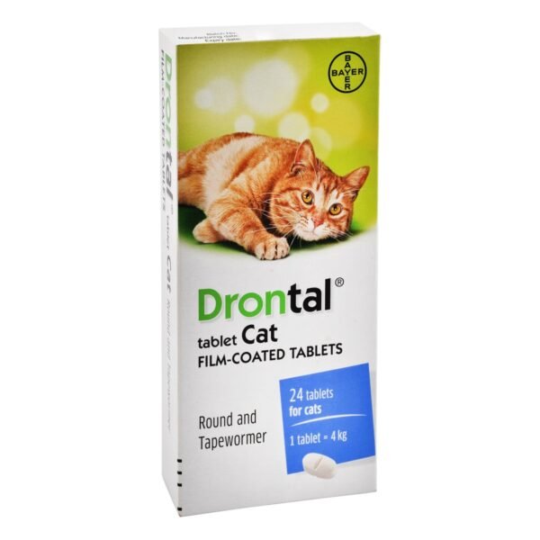 Bayer Drontal Cat Deworming Tablets, 24 tablets