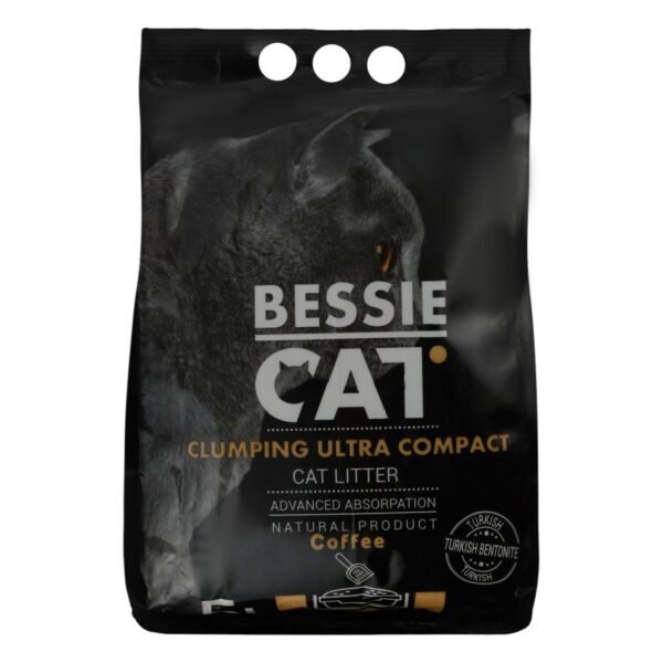 Bessie Cat Bentonite Ultra Compact Clumping Cat Litter Coffee Scent, 5 L