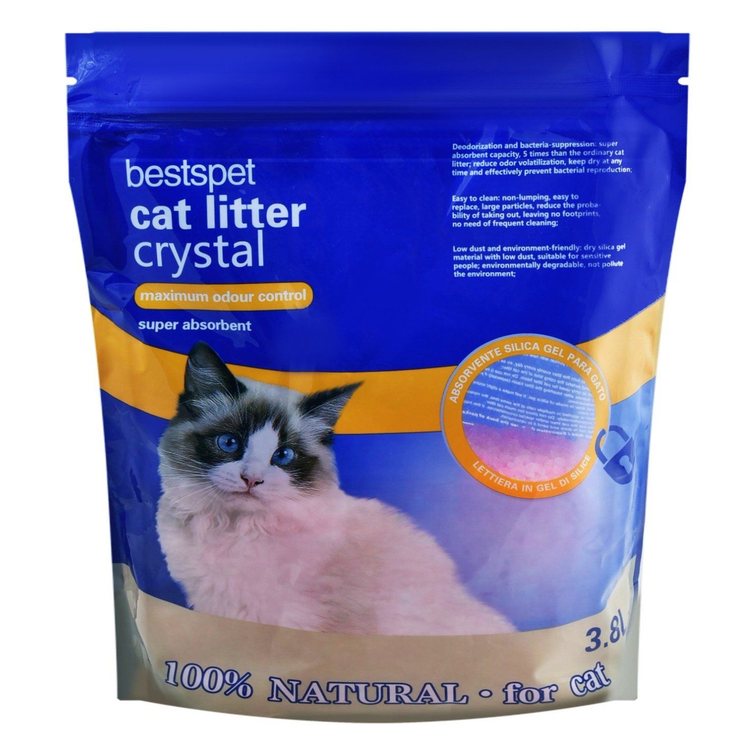 Bests Pet Odor Control Crystal Cat Litter, 3.8 L