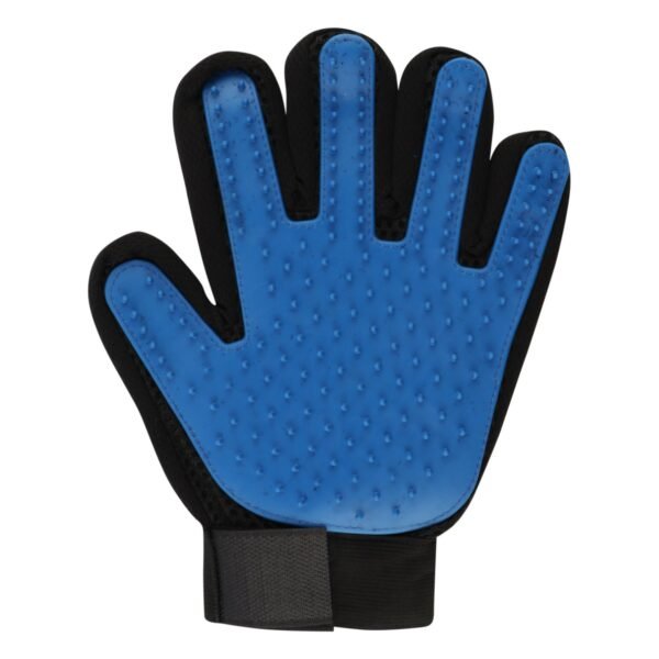 Black & Blue Left Hand Pet Grooming Glove