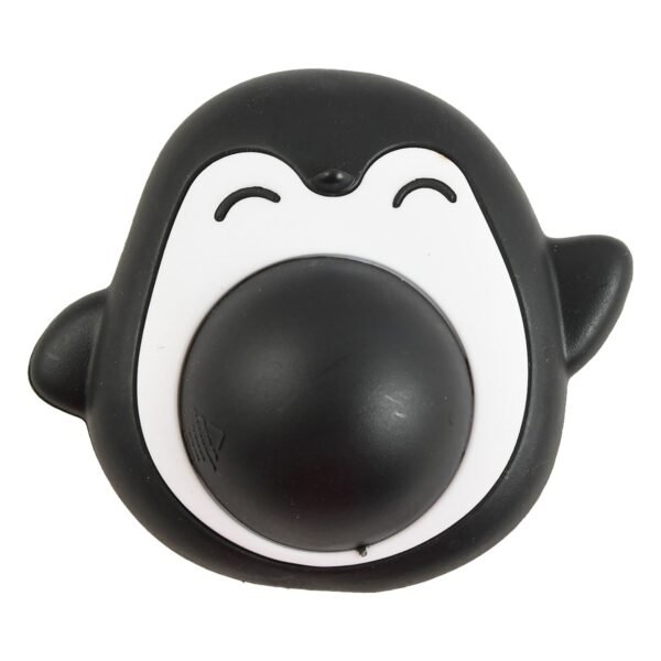 Black & White Penguin Shaped Rotating Ball Cat Toy with Catnip