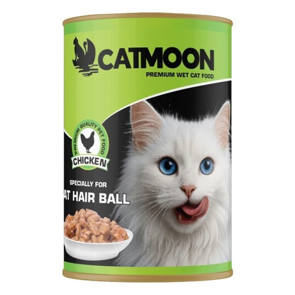 Catmoon Anti-Hairball Wet Cat Food with Chicken, 400 g