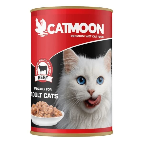 Catmoon Wet Food with Beef for Adult Cats, 400 g