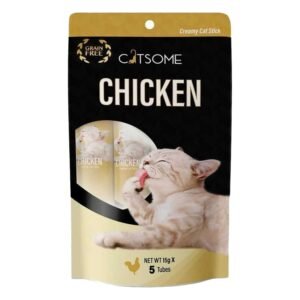 Catsome Creamy Stick Cat Treats with Chicken, 5 x 15 g