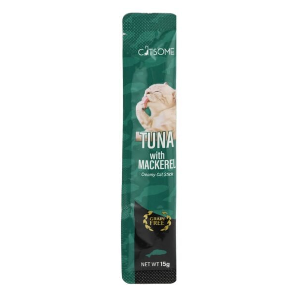 Catsome Creamy Stick Cat Treats with Mackerel (Grain Free), 15 g