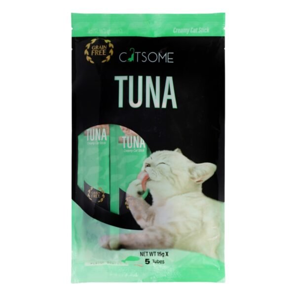 Catsome Creamy Stick Cat Treats with Tuna, 5 x 15 g