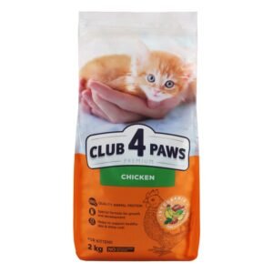 Club 4 Paws Dry Food with Chicken for Kittens, 2 kg