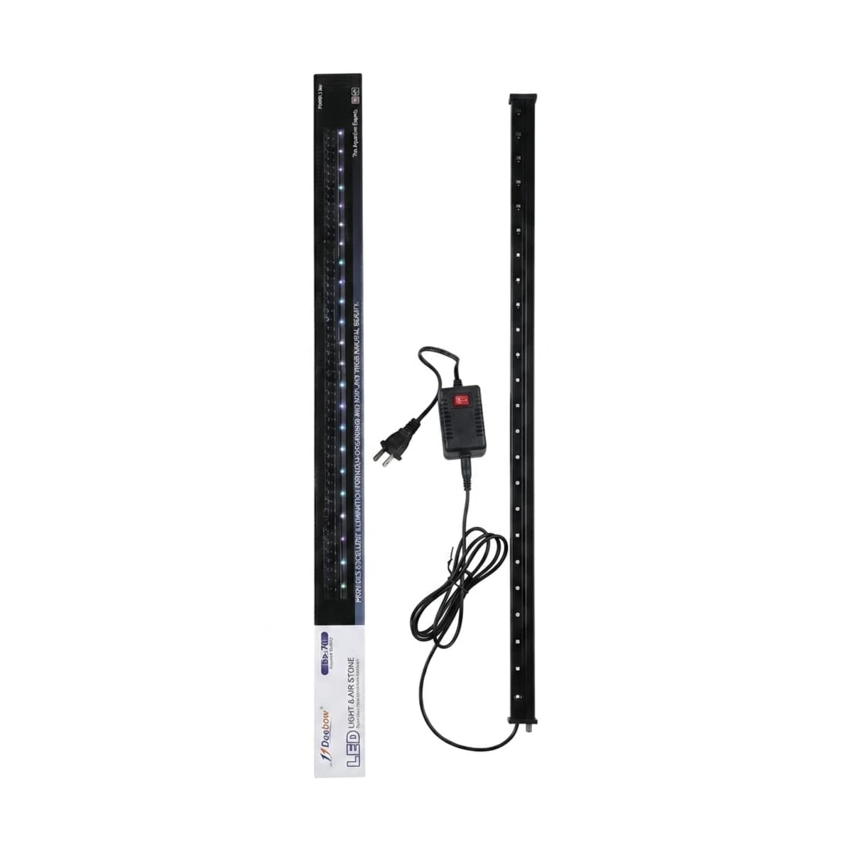 Deebow LED Light and Air Stone for Aquarium Dee-600 Submersible Oxygen Bubble Lamp 60-70 cm Aquariums