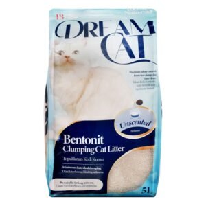 Dream Cat Unscented Bentonite Clumping Cat Litter, 5 L