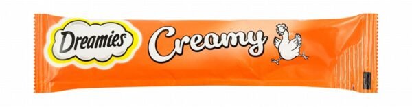 Dreamies Creamy Treat with Chicken for Adult Cats & Kittens, 10 g