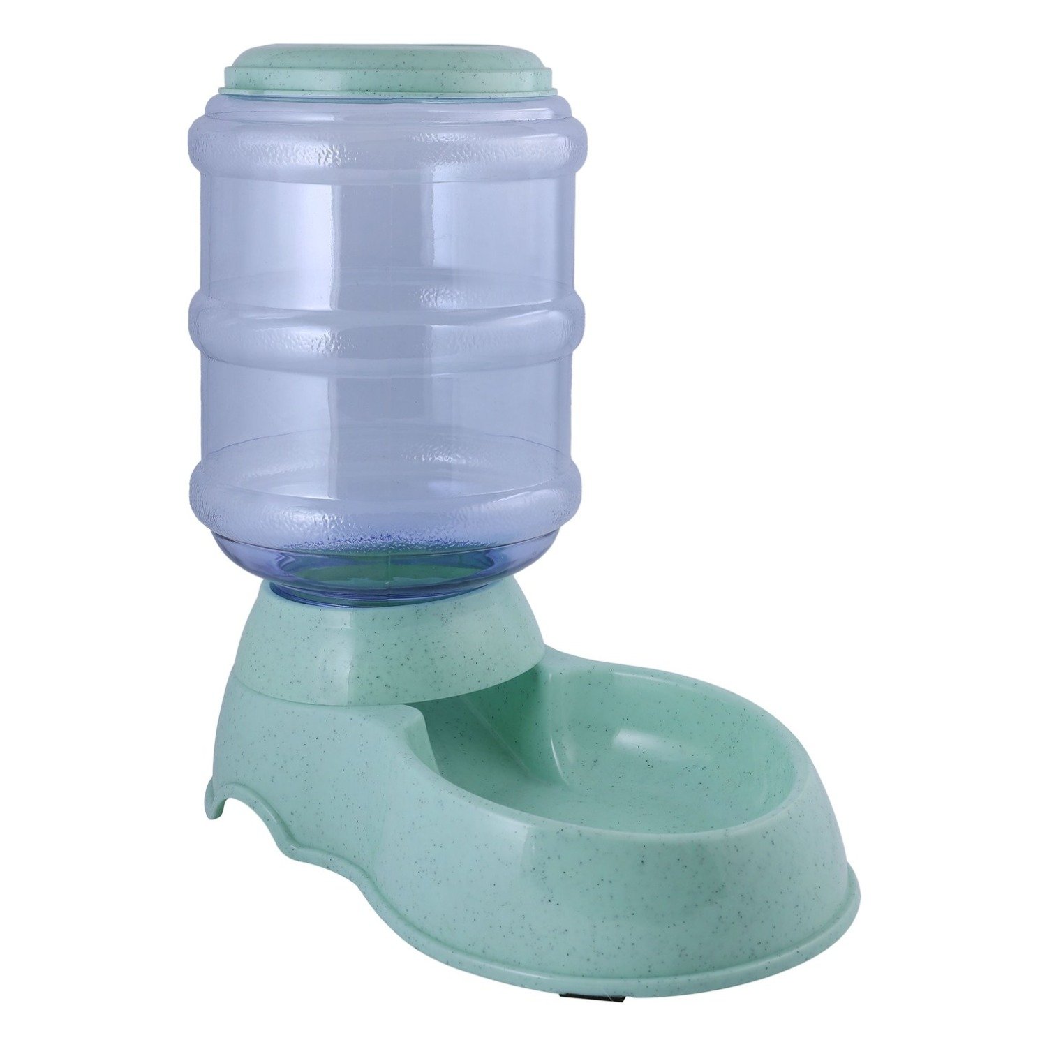 Green Pet Food & Water Dispenser