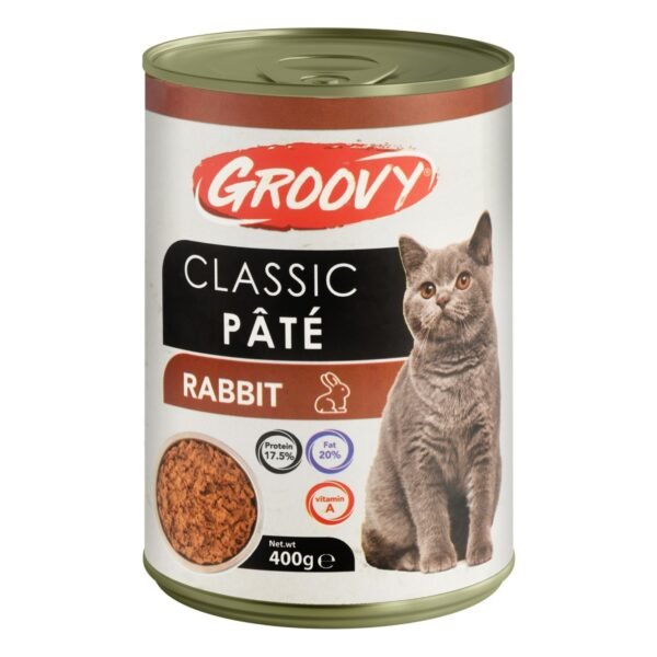 Groovy Classic Cat Pate with Rabbit, 400 g