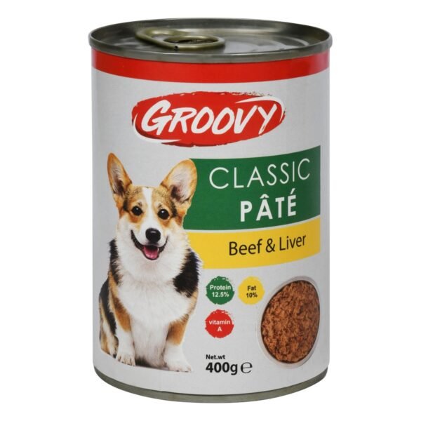 Groovy Classic Dog Pate with Beef & Liver, 400 g