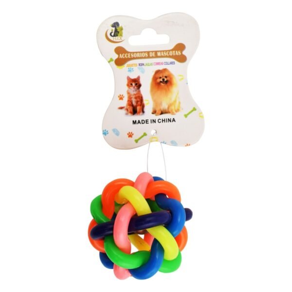 HZX Multicolor Knotted Ball Pet Toy