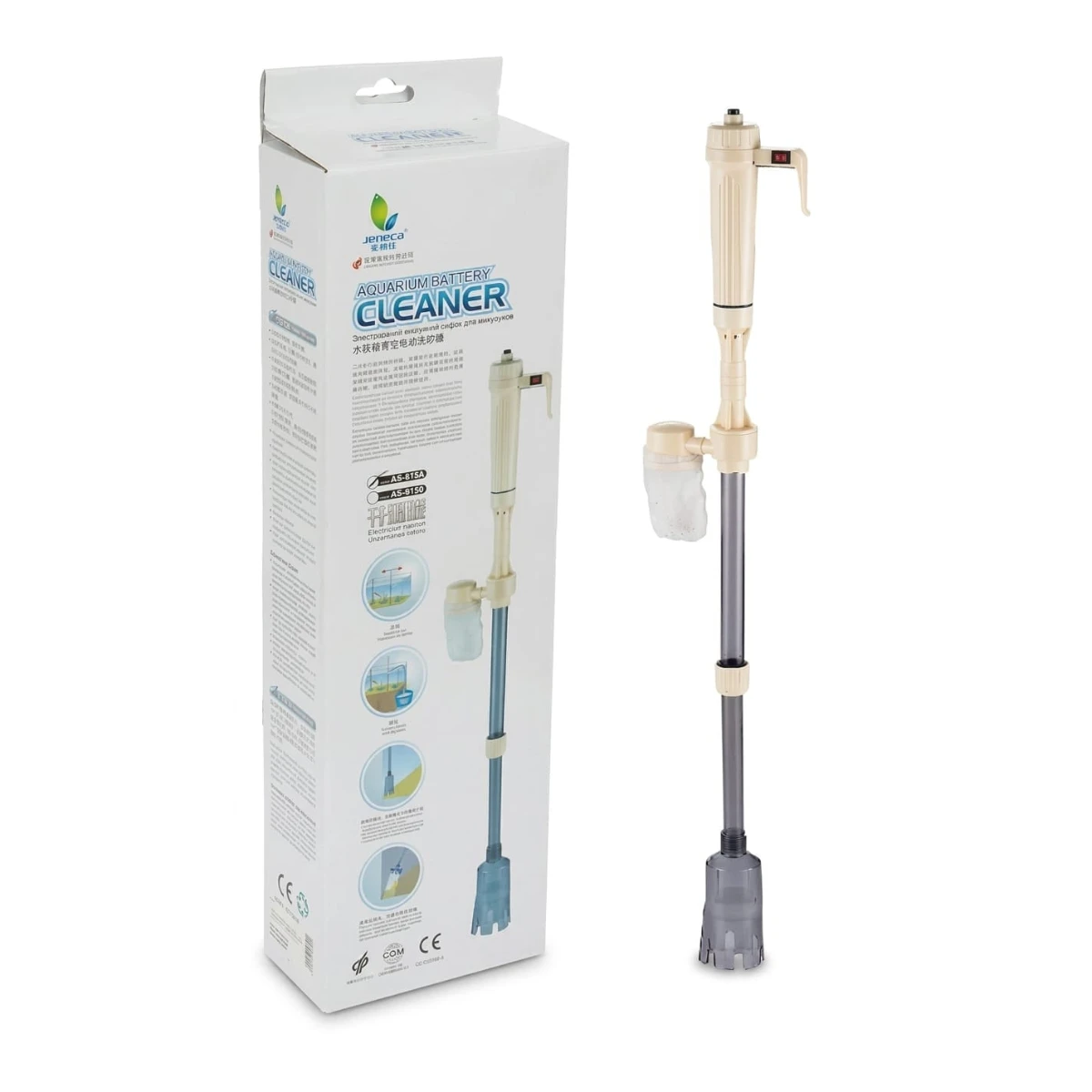 Jeneca aquarium Electrical and battery Gravel Cleaner AS-615B
