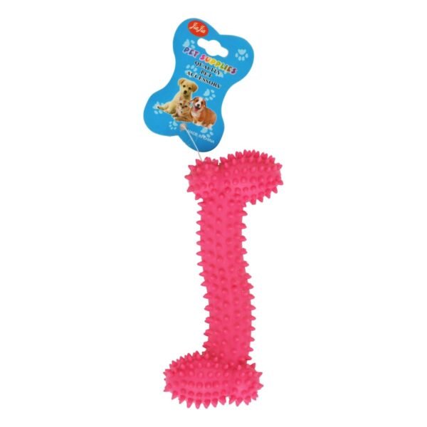 Jia Jia Pink Bone Shaped Dog Chew Toy