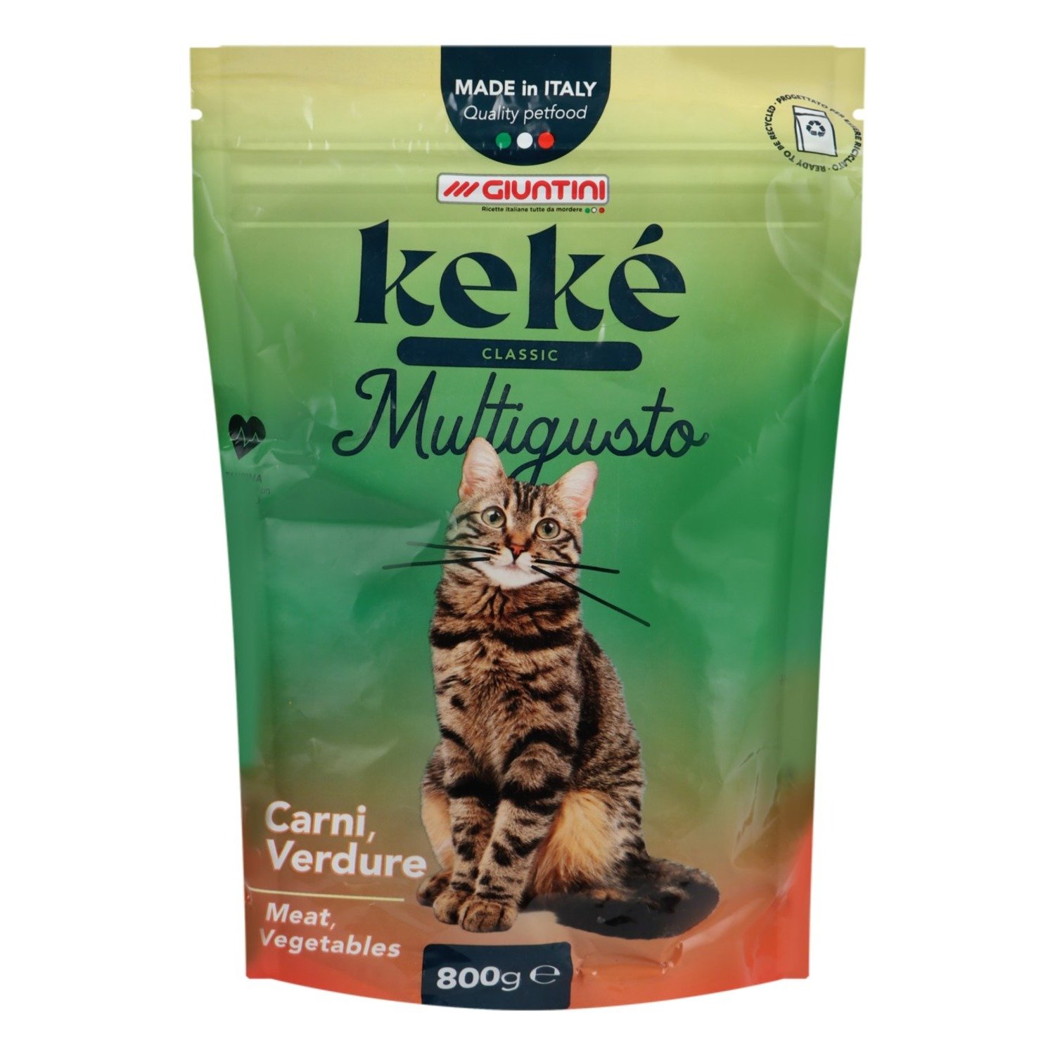 Keke Clssic Dry Food with Meat & Vegetables for Adult Cats, 800 g