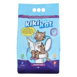 Kiki Kat White Bentonite Clumping Cat Litter Lavender Fields Scent