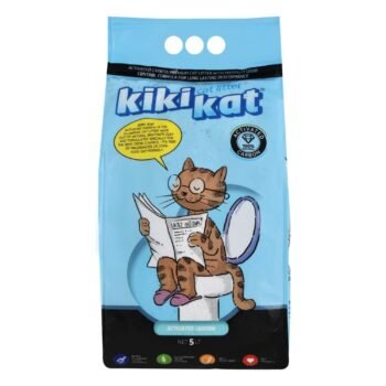 Kiki Kat White Bentonite Clumping Cat Litter with Activated Carbon