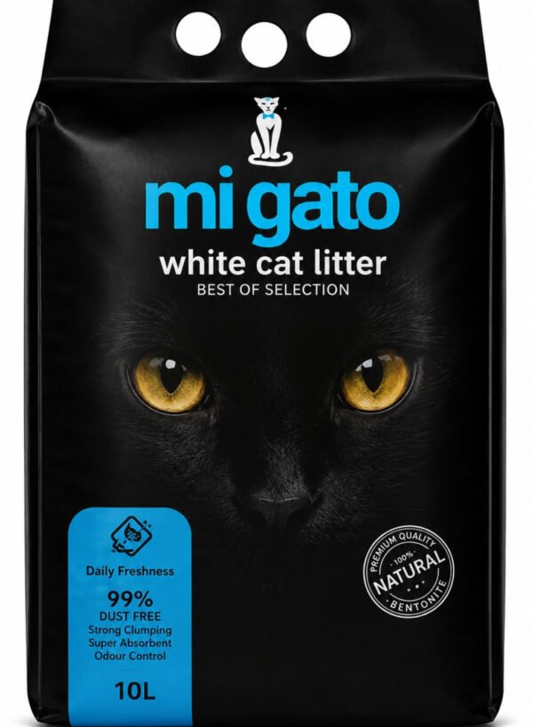 Mi Gato White Clumping Cat Litter Baby Powder Scent