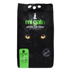 Mi Gato White Clumping Cat Litter Green Apple Scent, 5 L