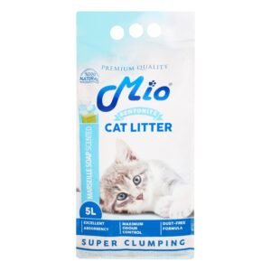 Mio Bentonite Clumping Cat Litter Marseille Soap Scent, 5 L