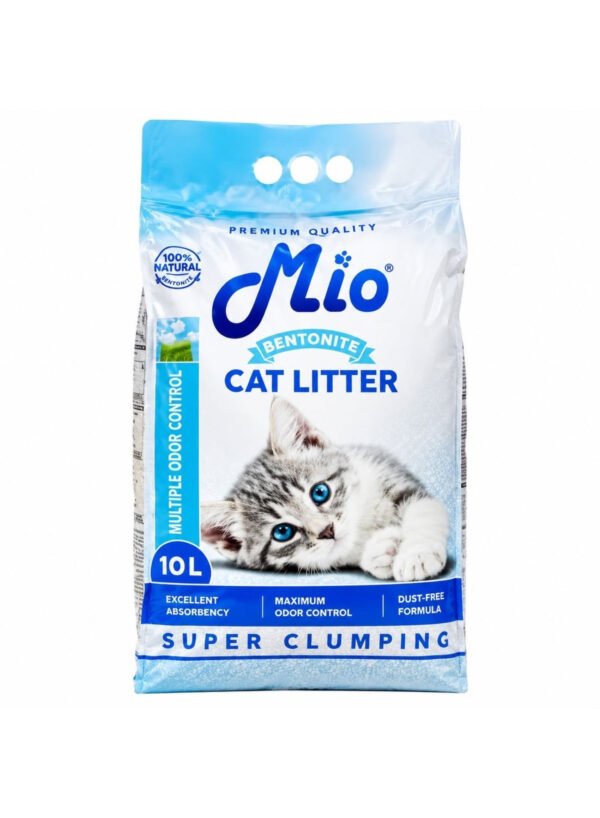 Mio Bentonite Super Clumping Cat Litter Marseille Soap Scent, 10 L