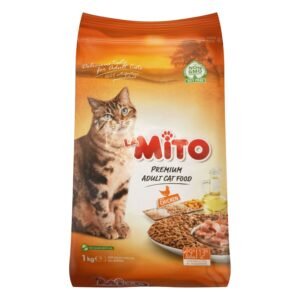 Mito Complete Dry Food with Chicken for Adult Cats, 1 kg