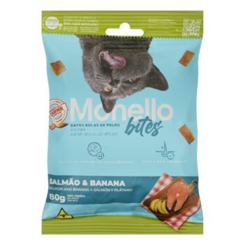 Monello Bites Cat Treats with Salmon & Banana, 80 g