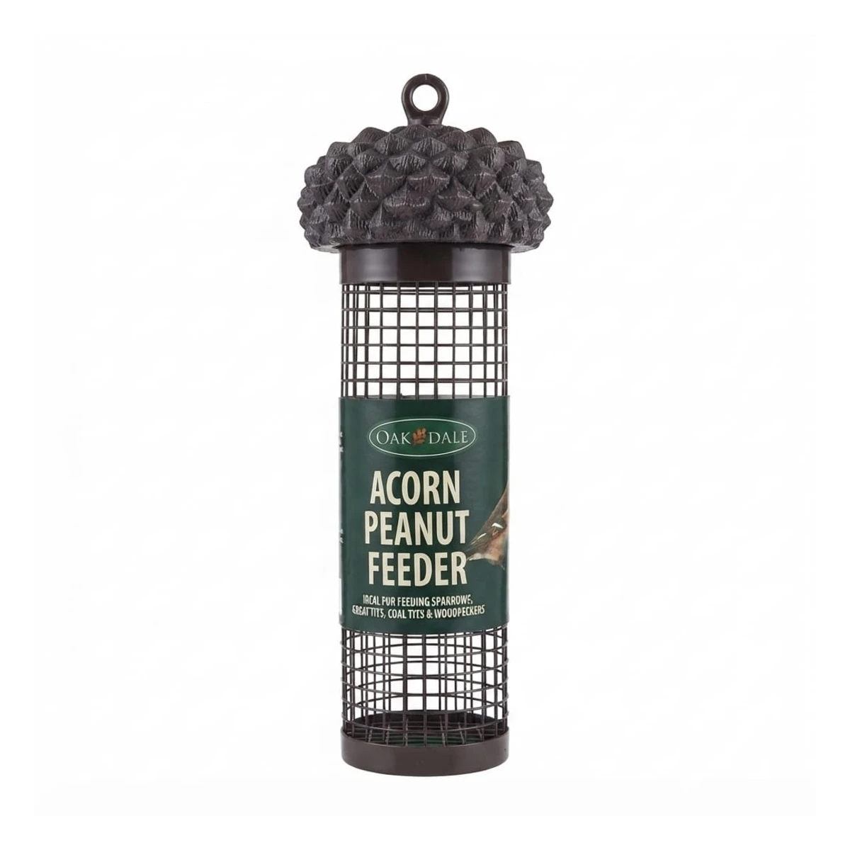 Oakdale Acorn Peanut Feeder Hanging Metal Mesh Wild Bird Feeding Station