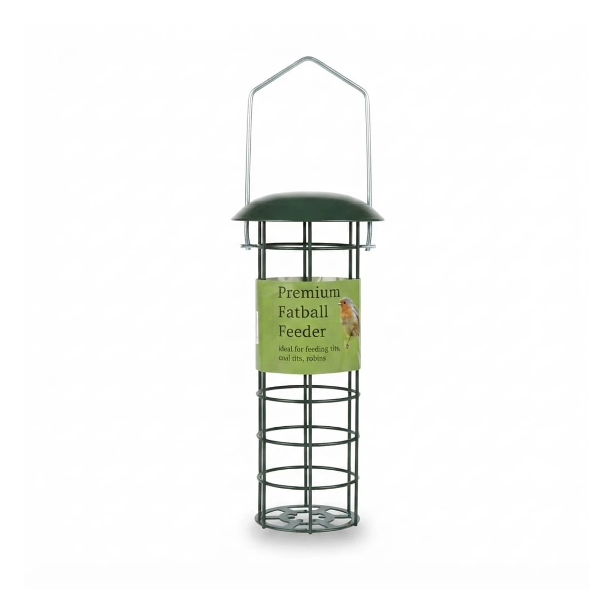 Oakdale Wild Bird Fat Ball Dispenser Hanging Mesh Tube Feeder