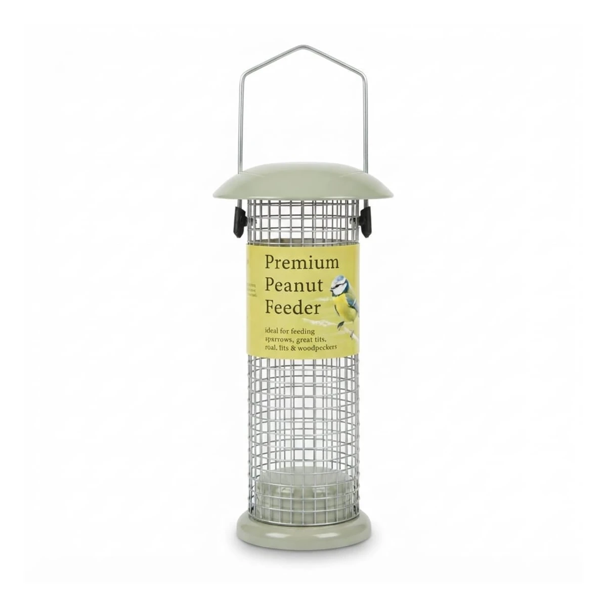 Oakdale Wild Bird Peanut and Seed Dispenser Hanging Mesh Tube Feeder