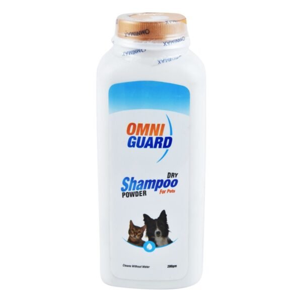 Omni Guard Dry Pet Shampoo Powder Escape Scent, 200 g