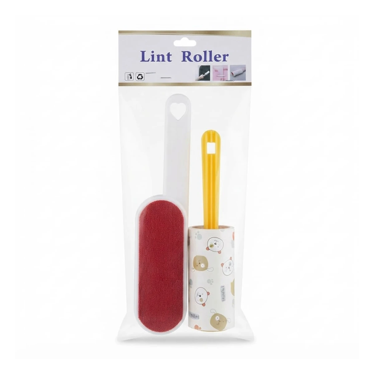 Pet Hair Remover and Sticky Lint Roller Set Fur and Lint Cleaner