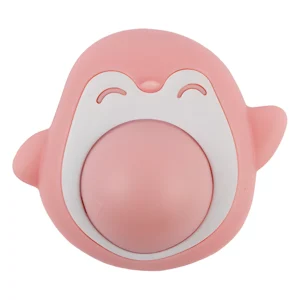 Pink & White Penguin Shaped Cat Toy
