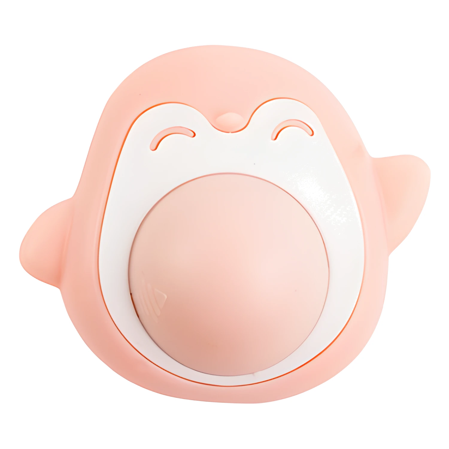 Pink & White Penguin Shaped Rotating Ball Cat Toy with Catnip