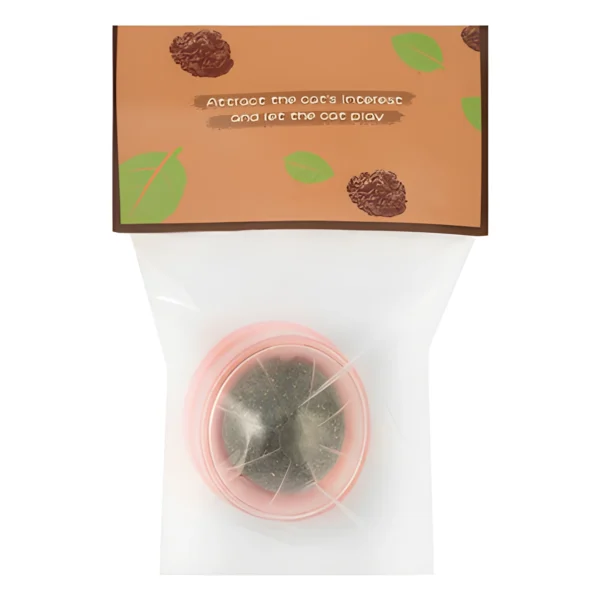 Pink Oval Shaped Catnip Toy