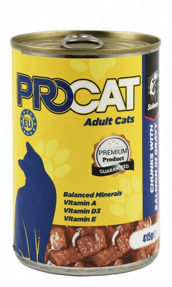 Procat Salmon Wet Food for Adult Cats, 415 g