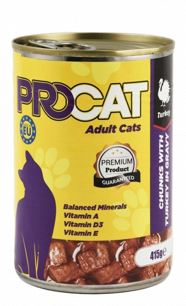 Procat Turkey Wet Cat Food, 415 g