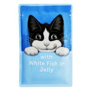 Purina Felix Wet Food with White Fish in Jelly for Adult Cats, 85 g