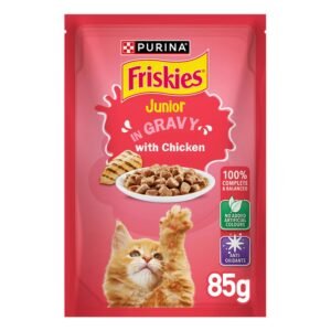 Purina Friskies Junior Wet Food with Chicken in Gravy for Kittens, 85 g