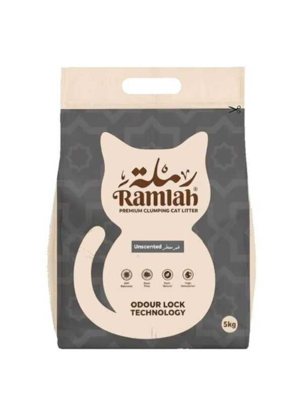 Ramlah Unscented Clumping Cat Litter, 5 kg