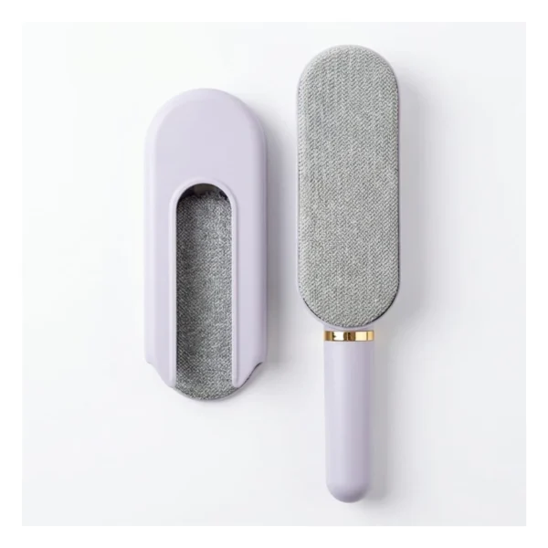 Reusable Pet Hair Remover Brush with Self-Cleaning Base Portable Dog And Cat Fur Remover for Furniture & Clothes