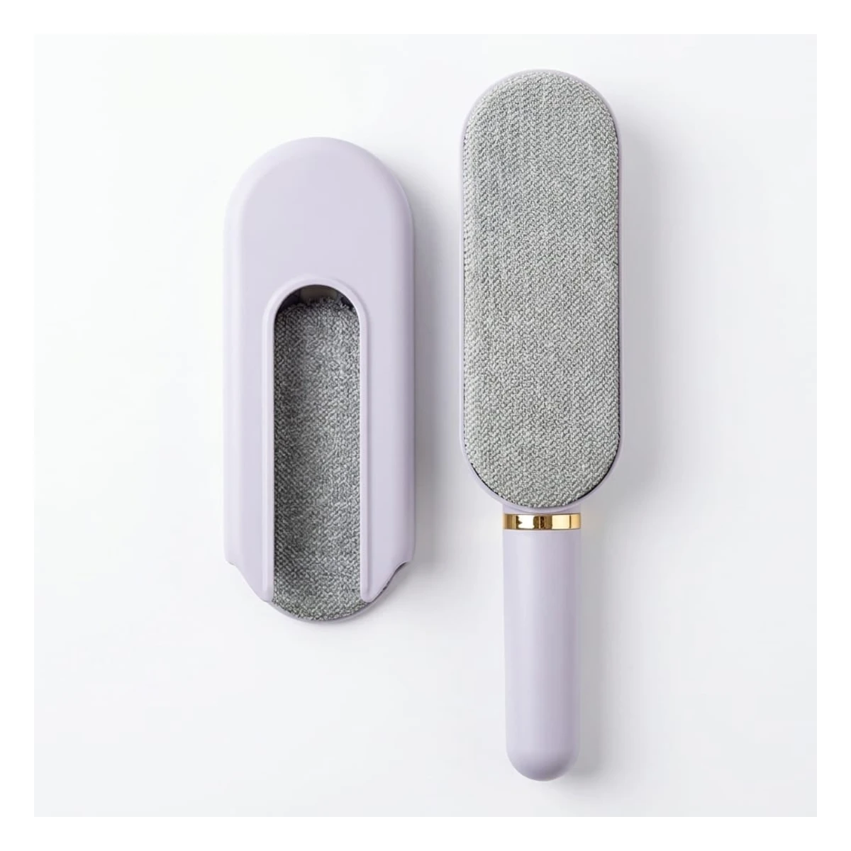 Reusable Pet Hair Remover Brush with Self-Cleaning Base Portable Dog And Cat Fur Remover for Furniture & Clothes