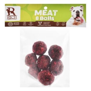 Rich Beef Meatball Dog Treats, 8 pcs