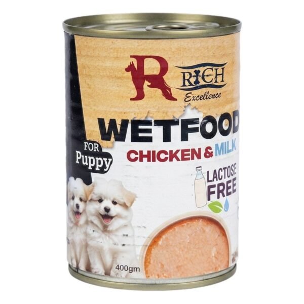 Rich Excellence Wet Food with Chicken & Milk for Puppies, 400 g