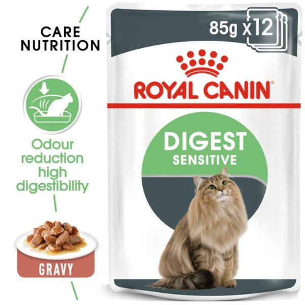 Royal Canin Digest Sensitive Wet Cat Food Thin Slices in Gravy